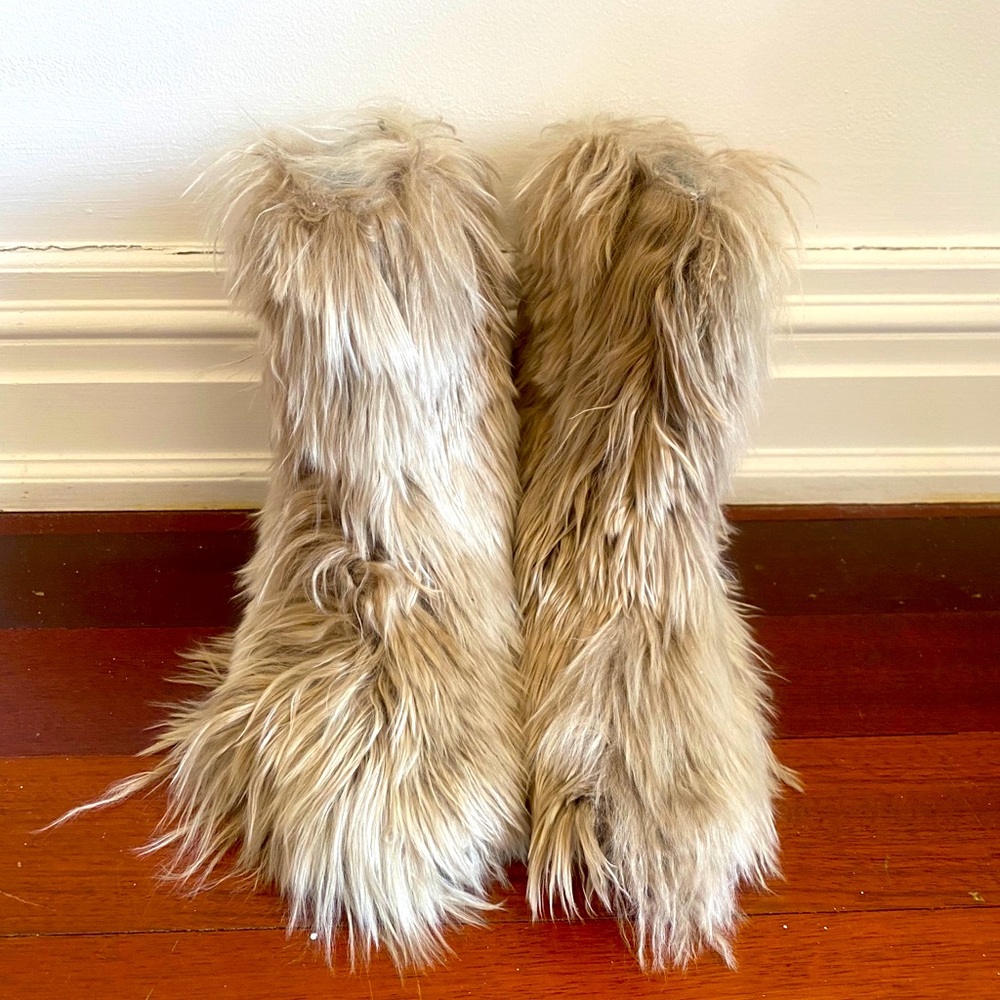 Maison Margiela Alpaca Fur Booties